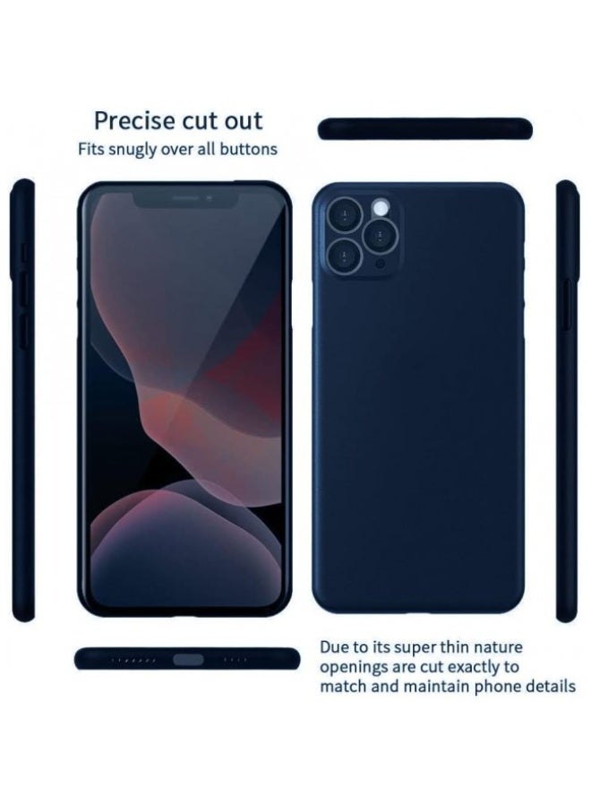 K-Doo Air Skin Case Ultra Slim Back Cover Skin for iphone 11 Pro Frosted Anti Slip Full Coverage Blue - Image 2